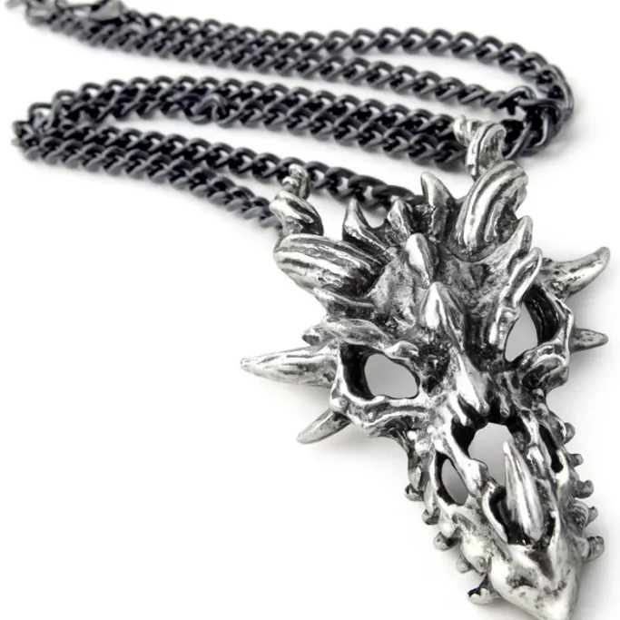 Alchemy Gothic Alchemy Dragon Skull Pendant