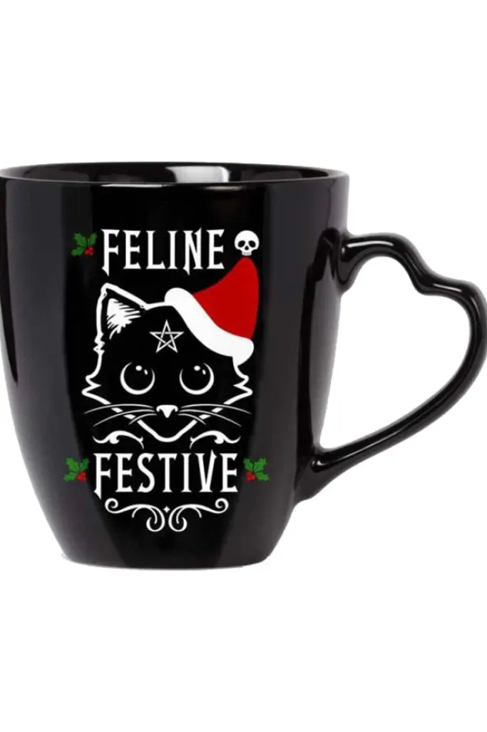Alchemy Gothic Alchemy Feline Festive Christmas Mug