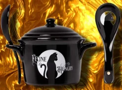 Alchemy Gothic Alchemy Feline Hungry Soup Bowl