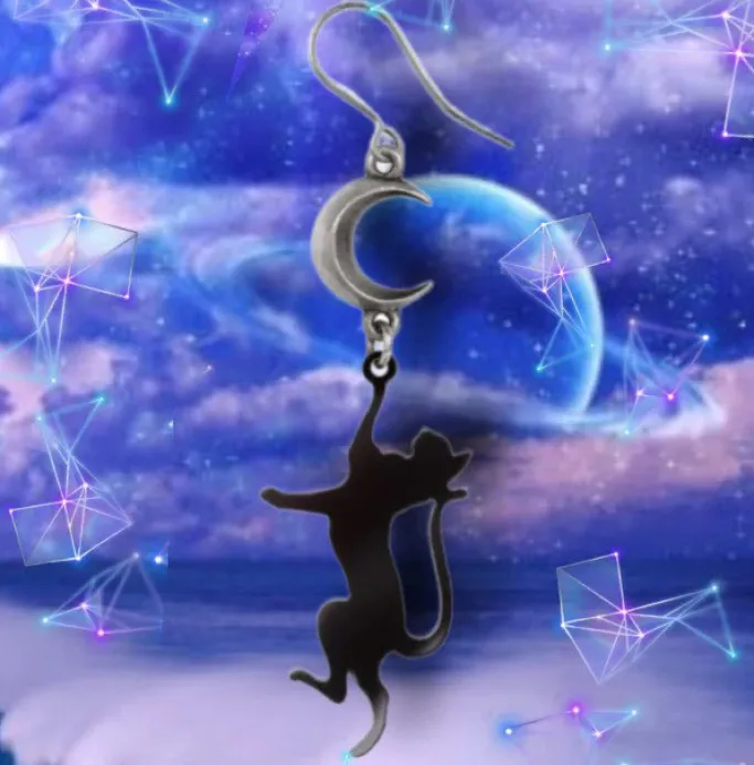 Alchemy Gothic Alchemy Feline Moondream Earring