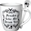 Alchemy Gothic Alchemy Freaks Like Me Drink Tea Mug and Spoon Set