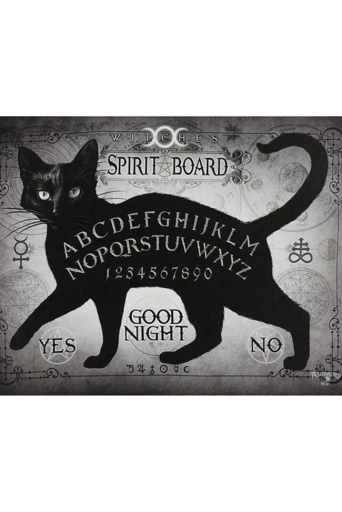 Something Different Alchemy Gothic Black Cat Spirit Board Picture