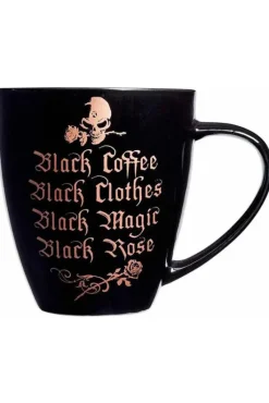 Alchemy Gothic Black Coffee Black Clothes Mug