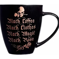 Alchemy Gothic Black Coffee Black Clothes Mug