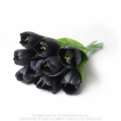 Alchemy Gothic Black Tulips Bunch