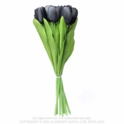 Alchemy Gothic Black Tulips Bunch