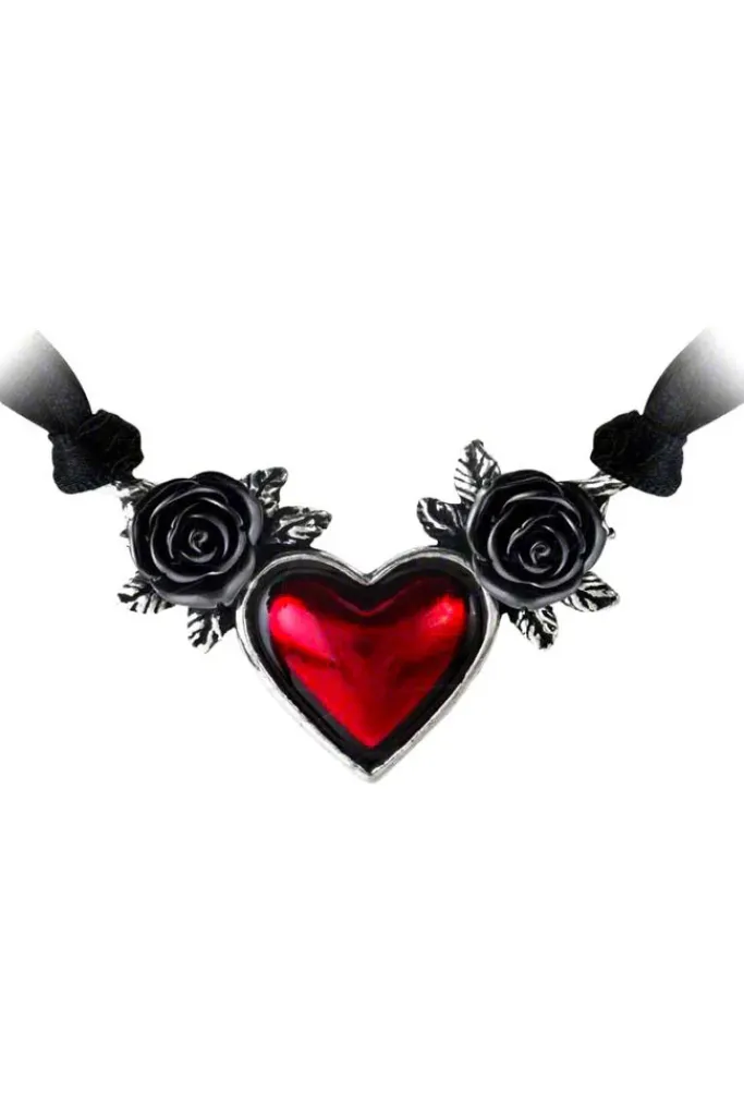 Alchemy Gothic Bloodheart Rose Choker