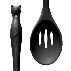 Alchemy Gothic Cats Kitchen Slotted Spoon
