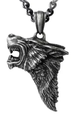 Alchemy Gothic Dark Wolf Pendant P833
