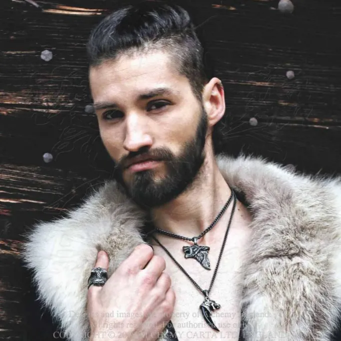 Alchemy Gothic Dark Wolf Pendant P833