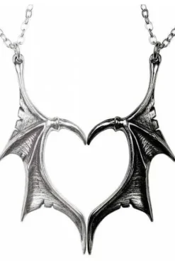 Alchemy Gothic Darkling Heart Friendship Pendants P851