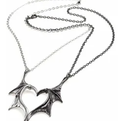 Alchemy Gothic Darkling Heart Friendship Pendants P851