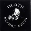 Alchemy Gothic Death Before Decaf Coaster