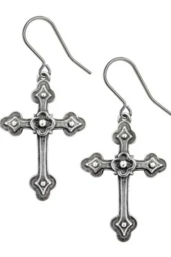 Alchemy Gothic Devotion Crosses Earrings
