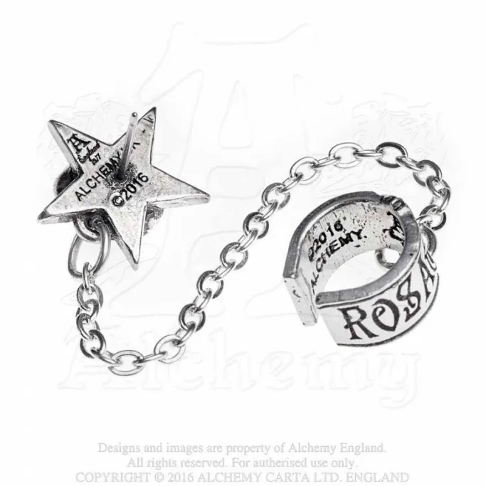 Alchemy Gothic Earring Rosa Nocta Earcuff E382