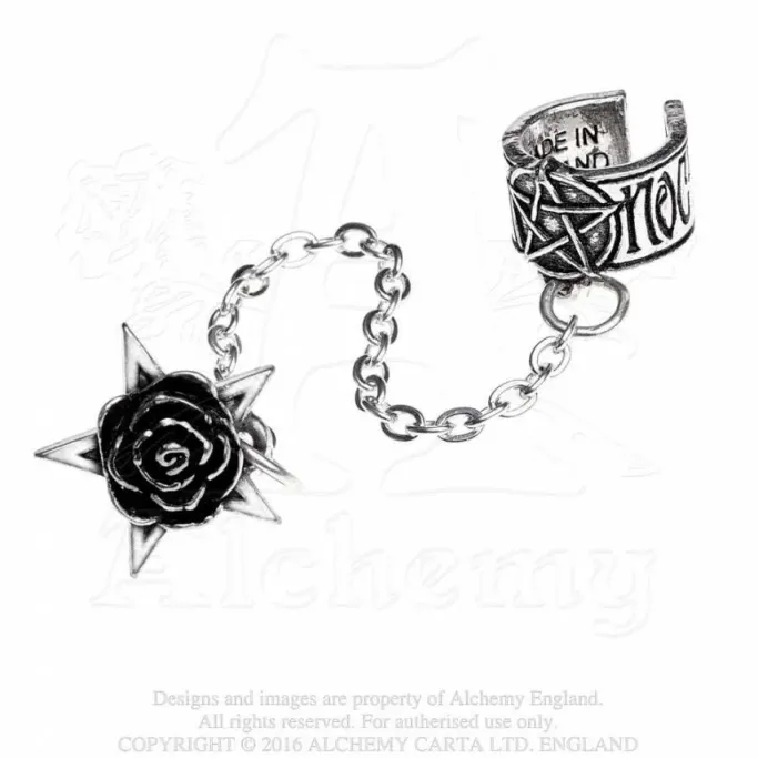 Alchemy Gothic Earring Rosa Nocta Earcuff E382
