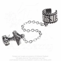 Alchemy Gothic Earring Thor Donner Earcuff E381
