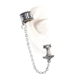 Alchemy Gothic Earring Thor Donner Earcuff E381