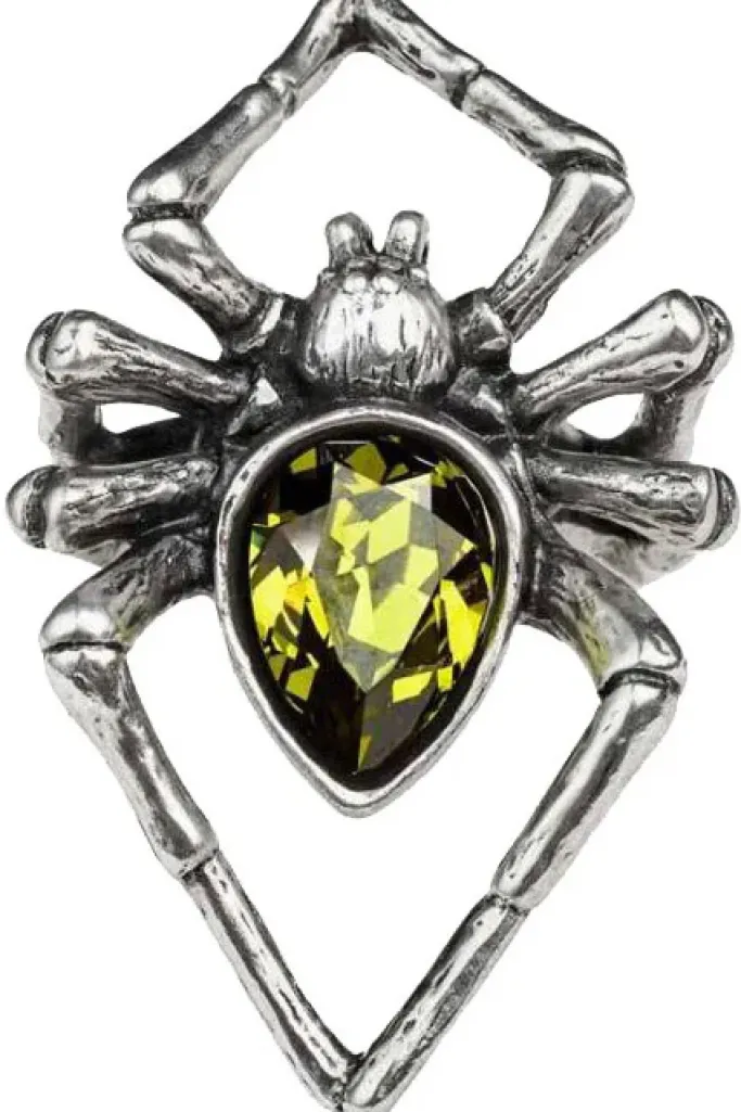 Alchemy Gothic Emerald Venom Ring R222