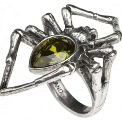 Alchemy Gothic Emerald Venom Ring R222