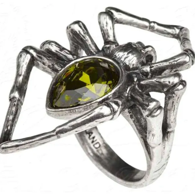 Alchemy Gothic Emerald Venom Ring R222