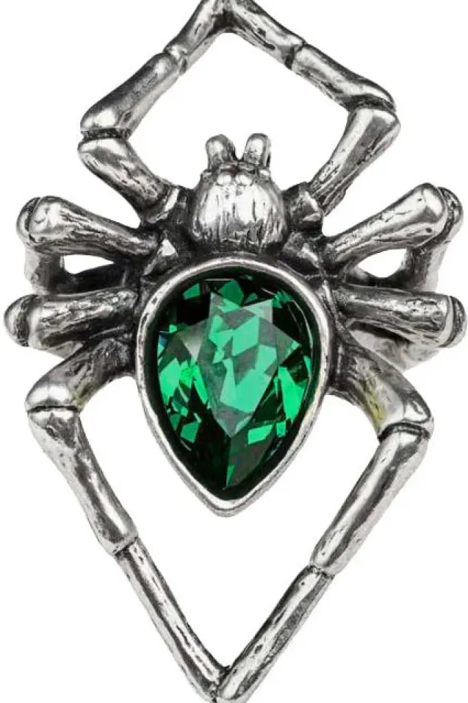 Alchemy Gothic Emerald Venom Ring R222