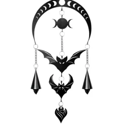 Alchemy Gothic Evilution Moon Phase Wind Chime
