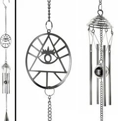 Alchemy Gothic Eye of Providence Wind Chime