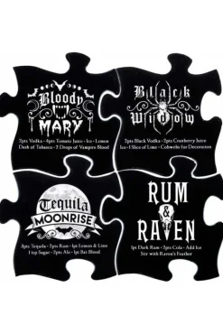 Alchemy Gothic Gothic Cocktail Jigsaw Coasters