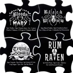 Alchemy Gothic Gothic Cocktail Jigsaw Coasters