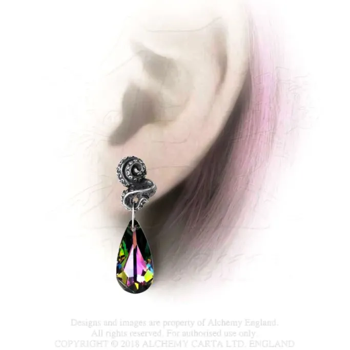 Alchemy Gothic Kraken Studs E409