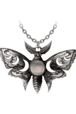 Alchemy Gothic Lunar Moth Necklace