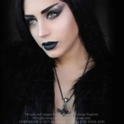 Alchemy Gothic Raven Hammer Pendant