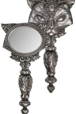 Alchemy Gothic Sacred Cat Hand Mirror