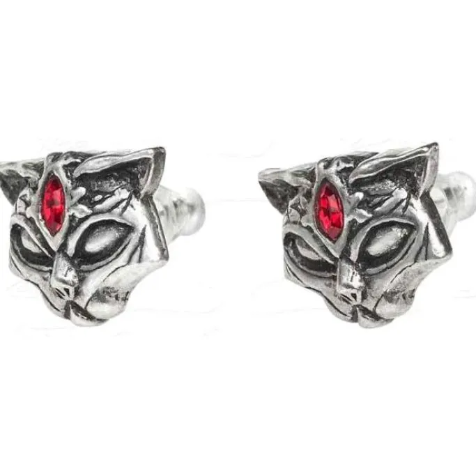 Alchemy Gothic Sacred Cat Studs E406