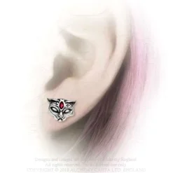 Alchemy Gothic Sacred Cat Studs E406