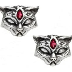 Alchemy Gothic Sacred Cat Studs E406
