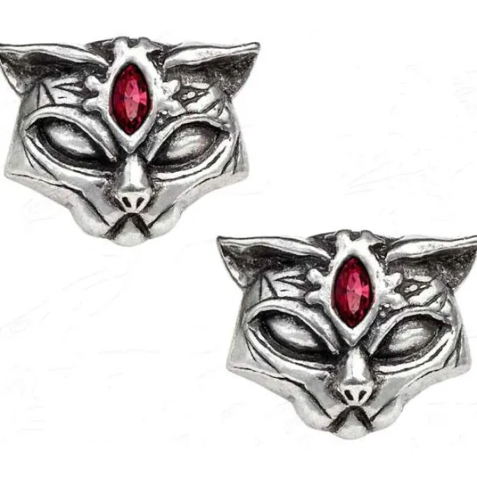 Alchemy Gothic Sacred Cat Studs E406