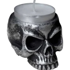 Alchemy Gothic Skull Tea Light Holder V74