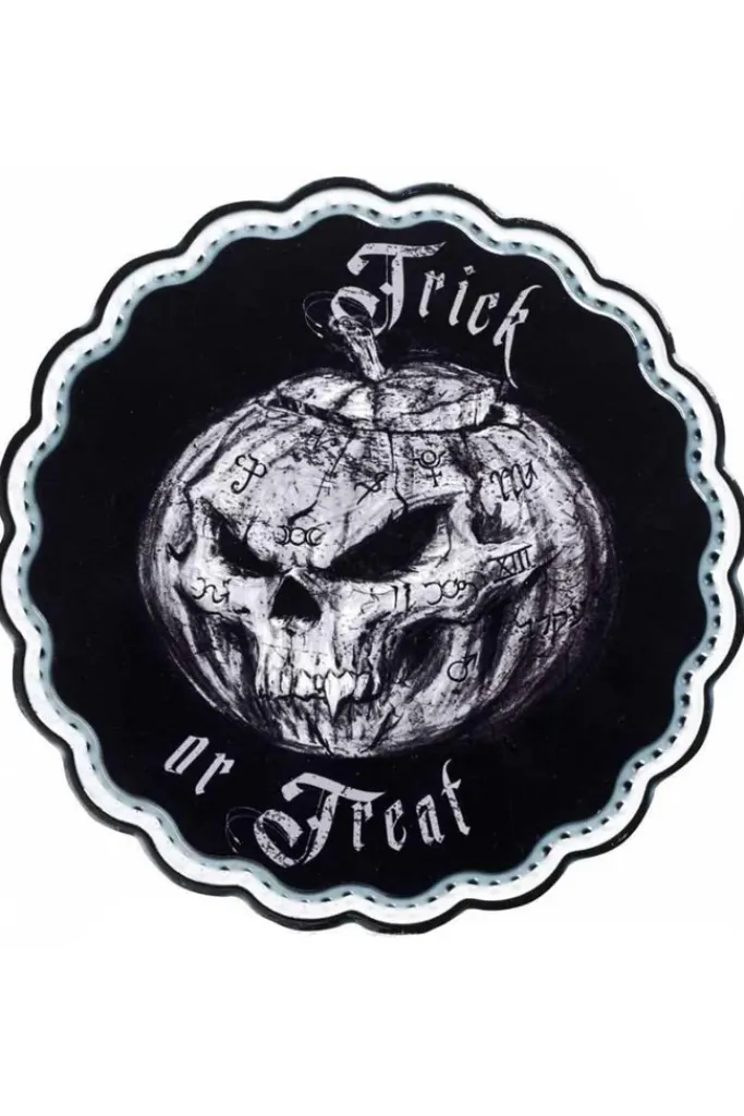 Alchemy Gothic Trick or Treat Trivet Plate