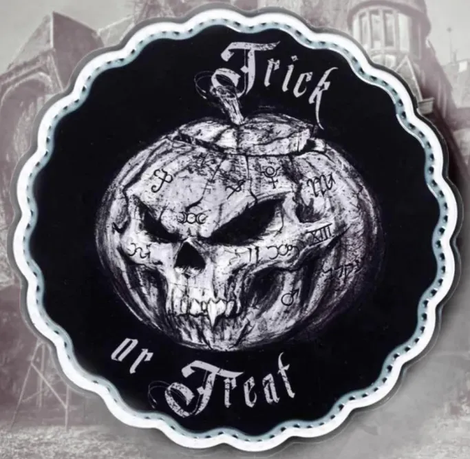 Alchemy Gothic Trick or Treat Trivet Plate