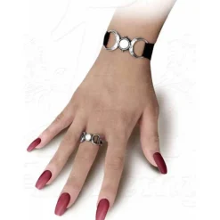 Alchemy Gothic Triple Goddess Ring R219