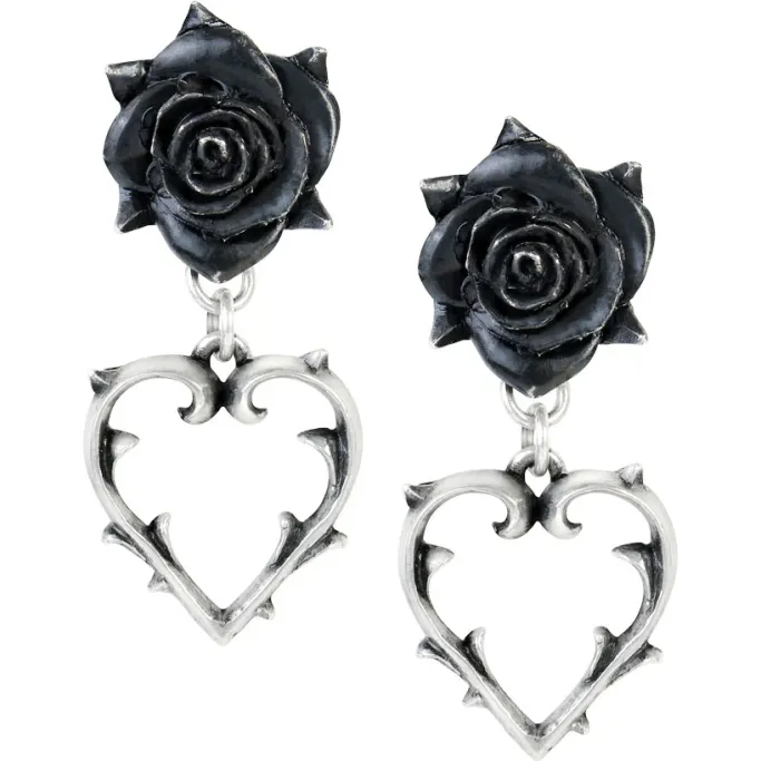 Alchemy Gothic Wounded Love Earrings E365