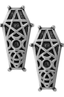 Alchemy Gothic Alchemy Hex Coffin Studs