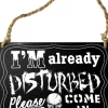 Alchemy Gothic Alchemy Im Already Disturbed Plaque