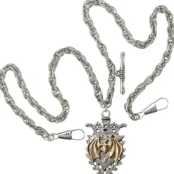 Alchemy Gothic Alchemy Magistus Double-Albert Fob Chain AWC2