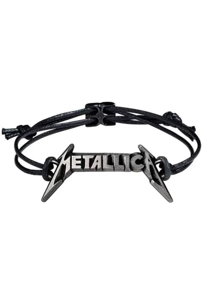 Alchemy Gothic Alchemy Metallica Classic Logo Leather Wriststrap