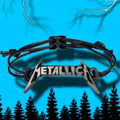 Alchemy Gothic Alchemy Metallica Classic Logo Leather Wriststrap