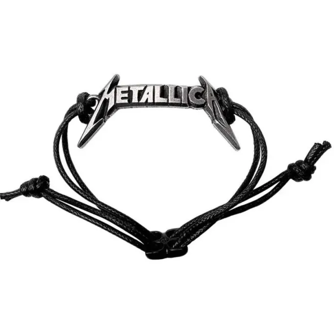 Alchemy Gothic Alchemy Metallica Classic Logo Leather Wriststrap