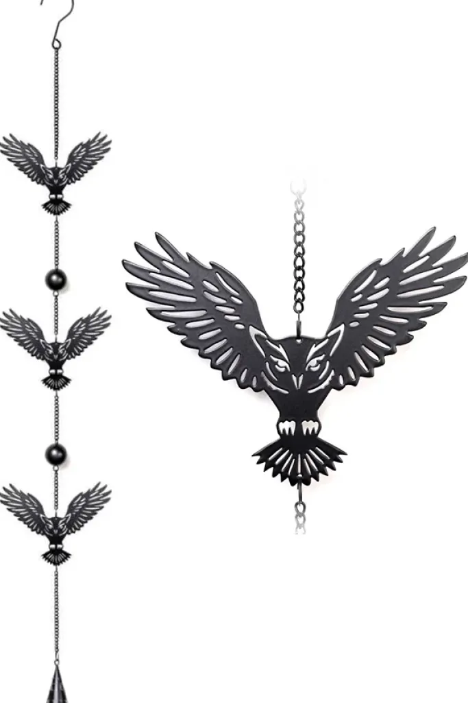 Alchemy Gothic Alchemy Night Owl Wind Chime